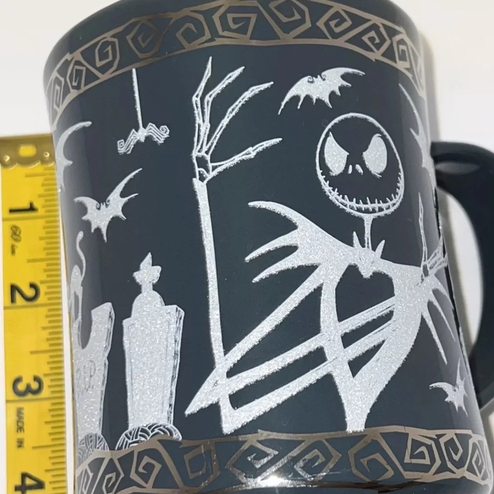 Disney Store Nightmare Before Christmas‎ Halloween Graveyard Glitter Mug NEW
